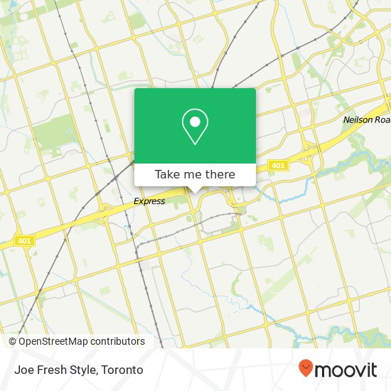 Joe Fresh Style map