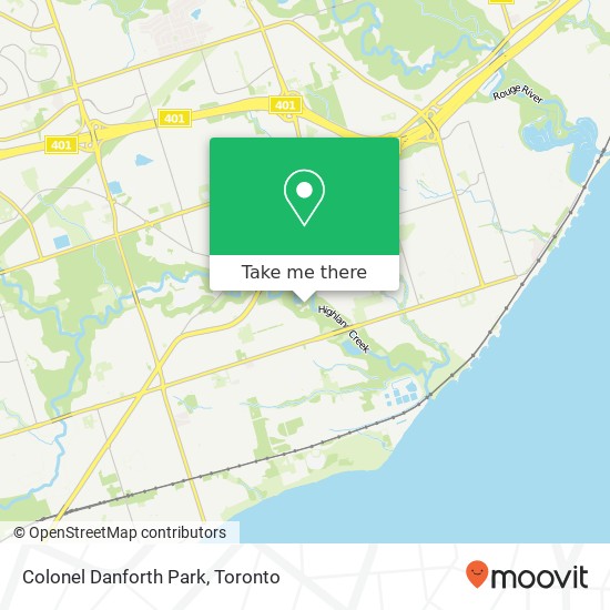 Colonel Danforth Park map