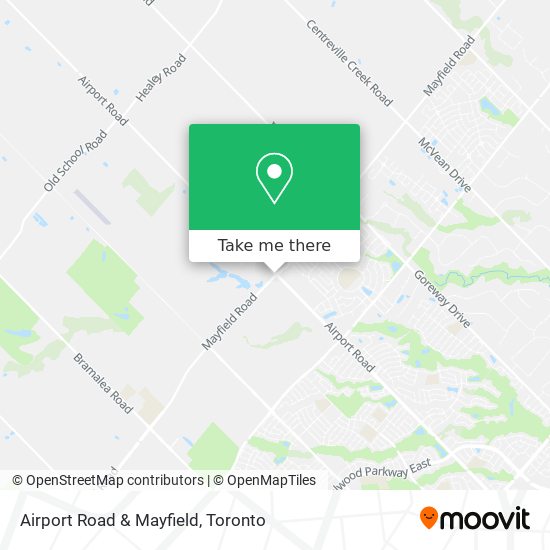 Airport Road & Mayfield map