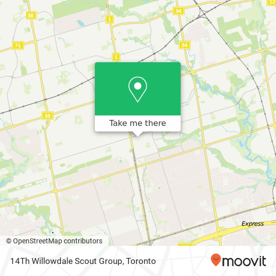 14Th Willowdale Scout Group map