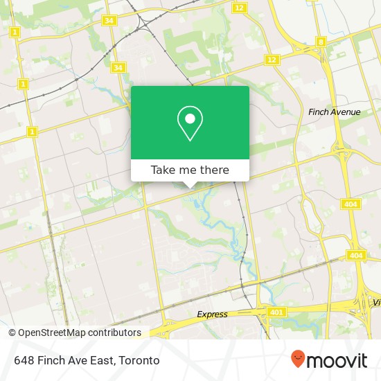648 Finch Ave East map