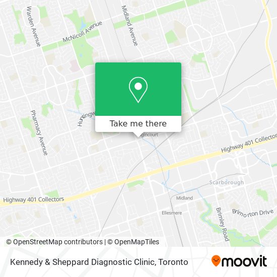 Kennedy & Sheppard Diagnostic Clinic map