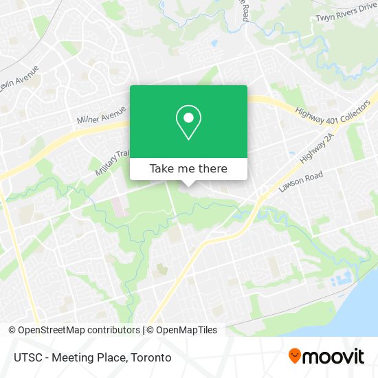 UTSC - Meeting Place map