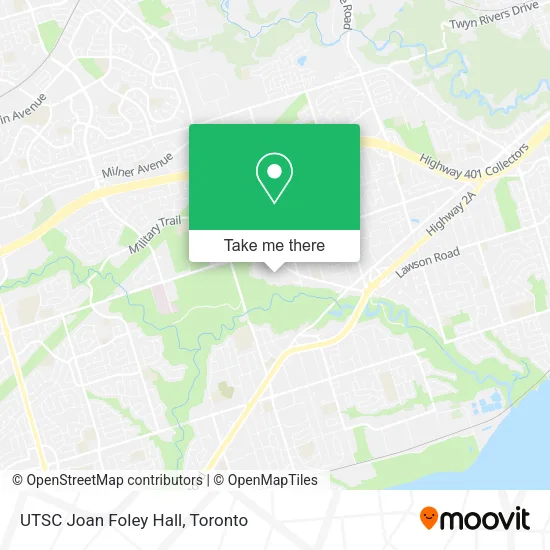 UTSC Joan Foley Hall map