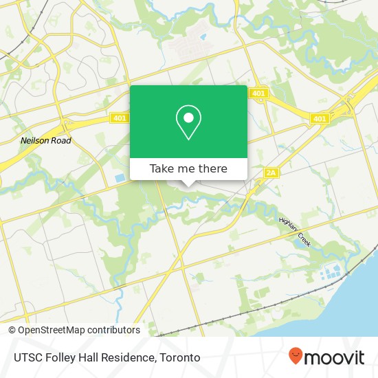 UTSC Folley Hall Residence map