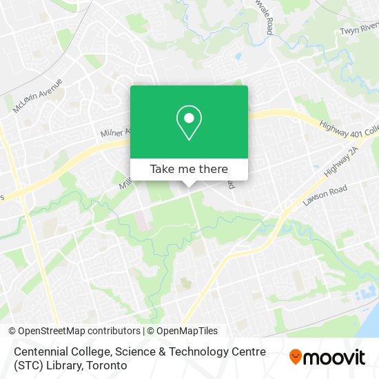 Centennial College, Science & Technology Centre (STC) Library map