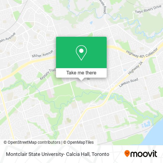 Montclair State University- Calcia Hall map