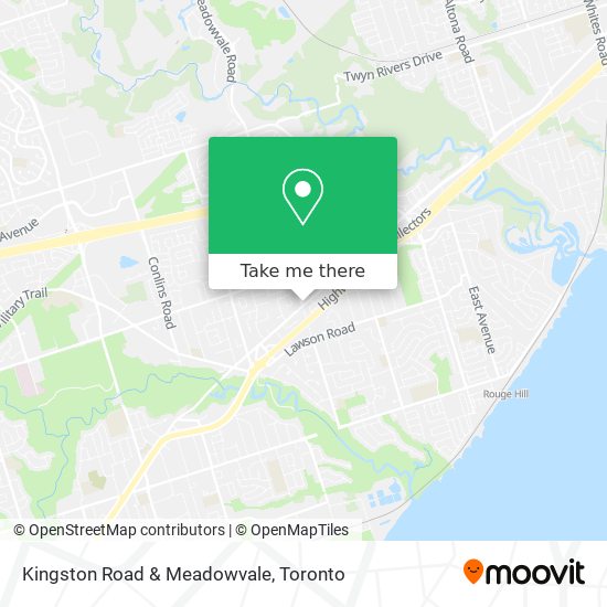Kingston Road &  Meadowvale map