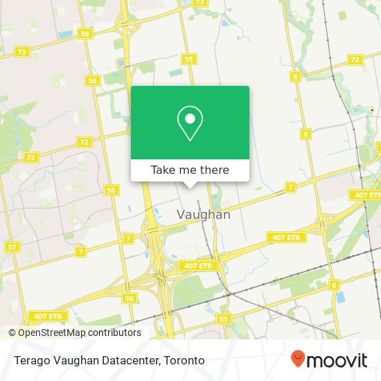 Terago Vaughan Datacenter map