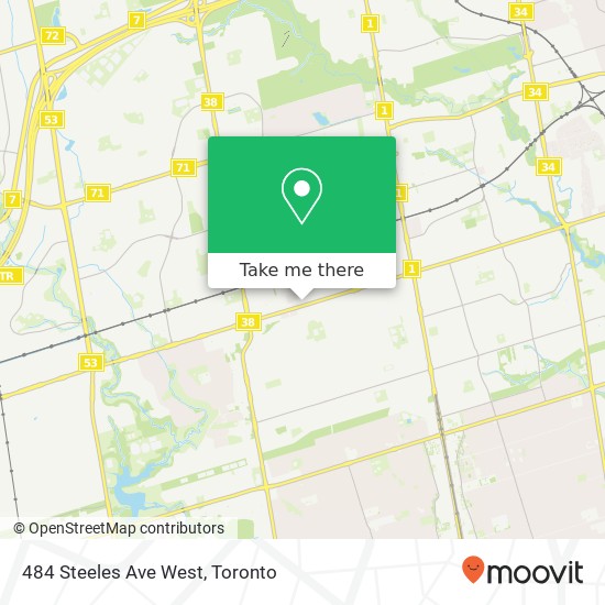 484 Steeles Ave West map