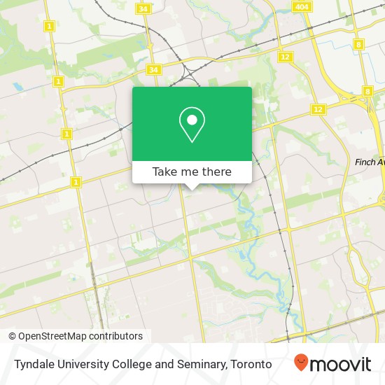 Tyndale University College and Seminary map