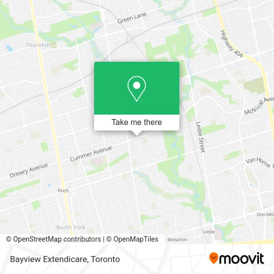 Bayview Extendicare map