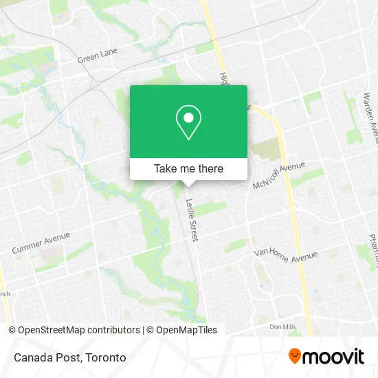 Canada Post map