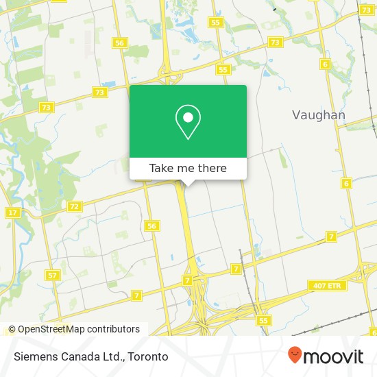 Siemens Canada Ltd. map