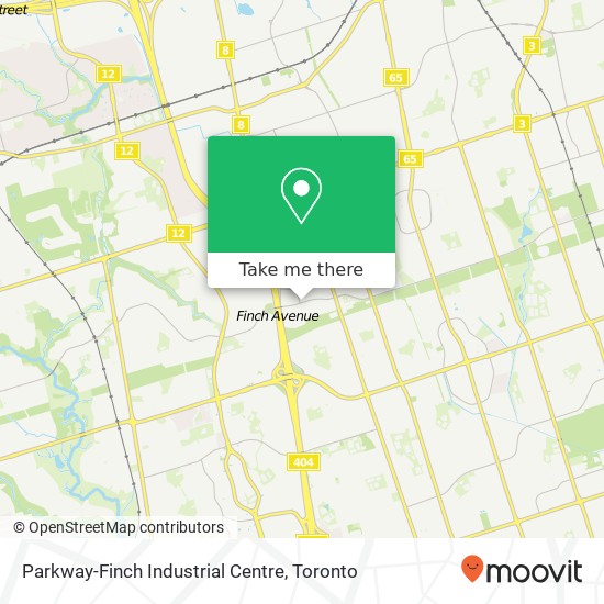 Parkway-Finch Industrial Centre map