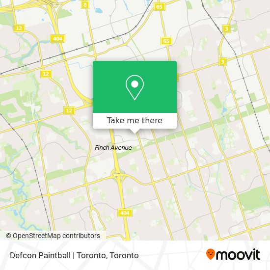 Defcon Paintball | Toronto map