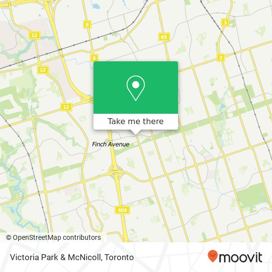 Victoria Park & McNicoll map
