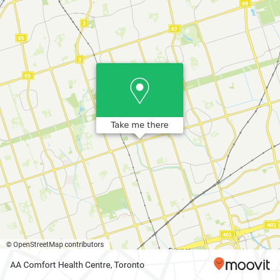 AA  Comfort Health Centre map