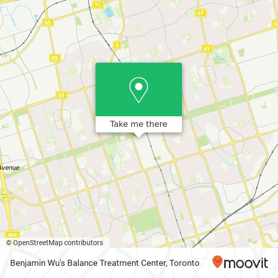 Benjamin Wu's Balance Treatment Center plan