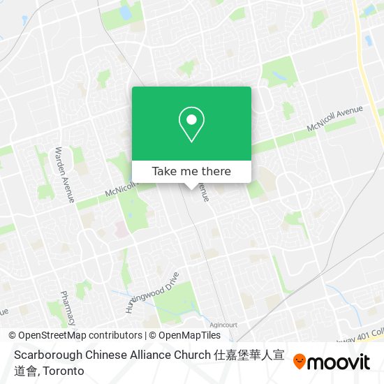 Scarborough Chinese Alliance Church 仕嘉堡華人宣道會 map