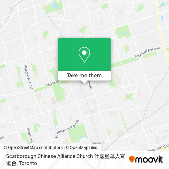 Scarborough Chinese Alliance Church 仕嘉堡華人宣道會 plan