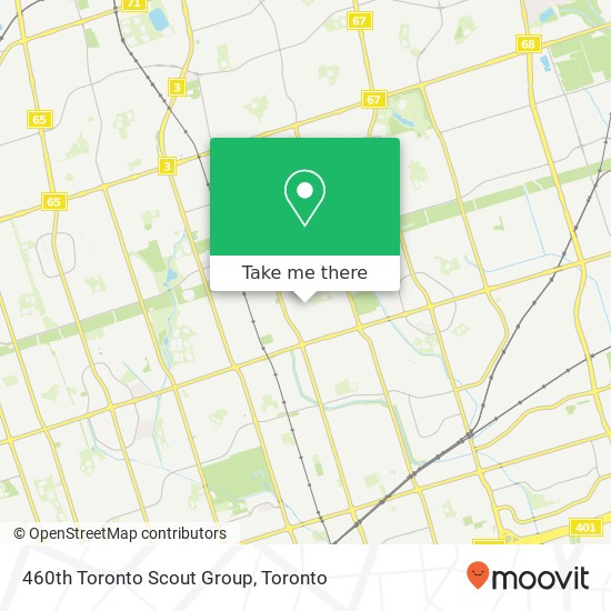 460th Toronto Scout Group map