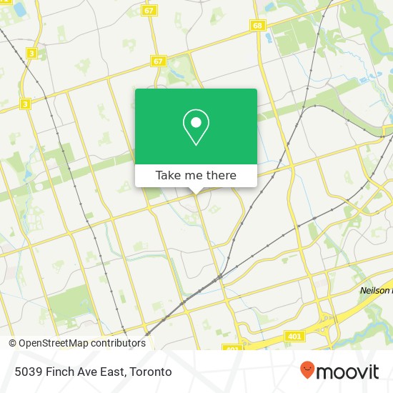 5039 Finch Ave East map