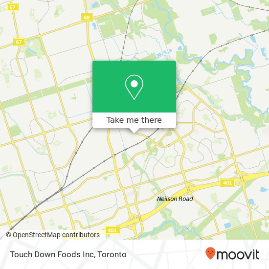 Touch Down Foods Inc map