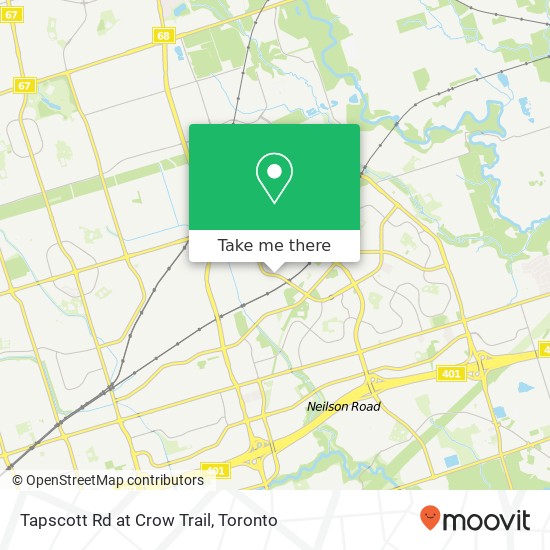 Tapscott Rd at Crow Trail map