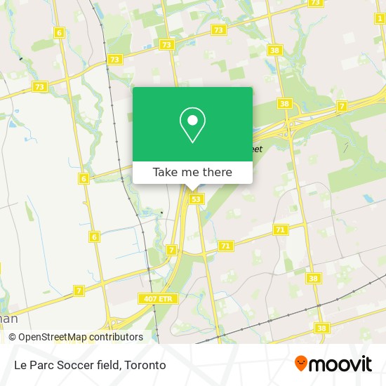 Le Parc Soccer field map