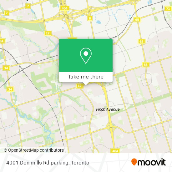 4001 Don mills Rd parking map