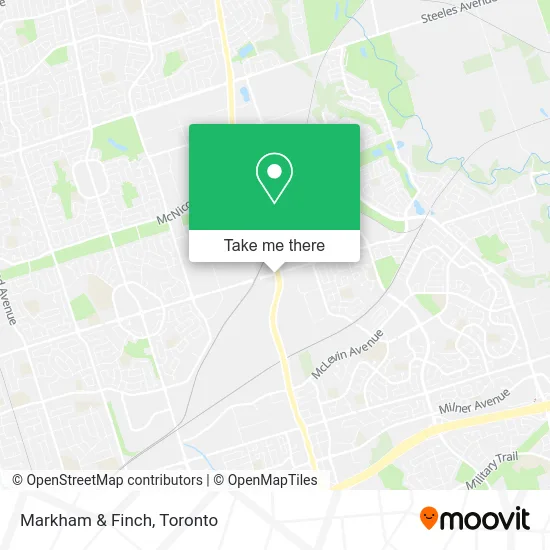 Markham & Finch map