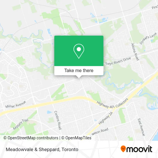 Meadowvale & Sheppard map