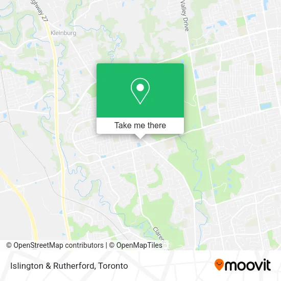 Islington & Rutherford map