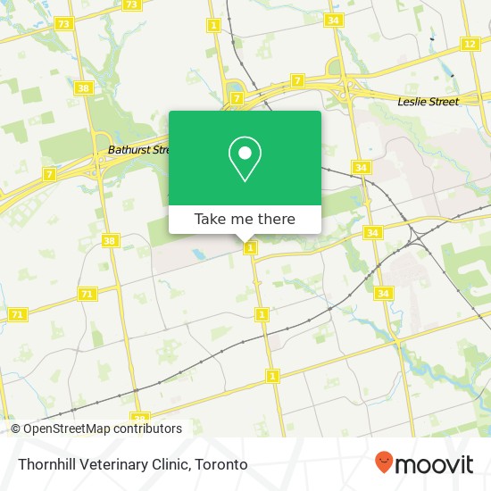 Thornhill Veterinary Clinic map