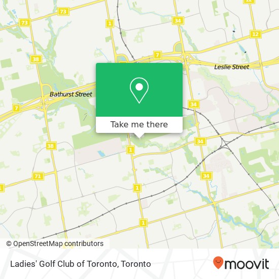 Ladies' Golf Club of Toronto map