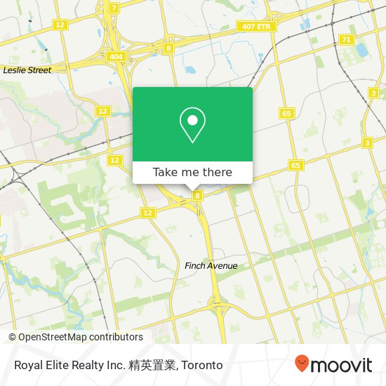 Royal Elite Realty Inc. 精英置業 map