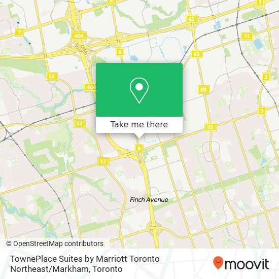 TownePlace Suites by Marriott Toronto Northeast / Markham map
