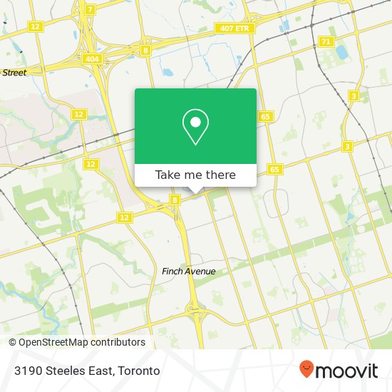3190 Steeles East map