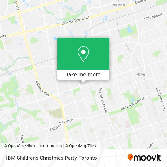 IBM Children's Christmas Party map