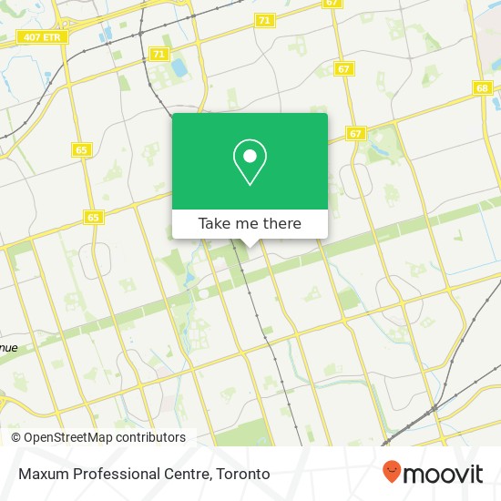 Maxum Professional Centre map