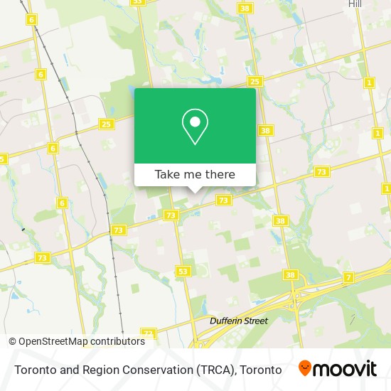 Toronto and Region Conservation (TRCA) map