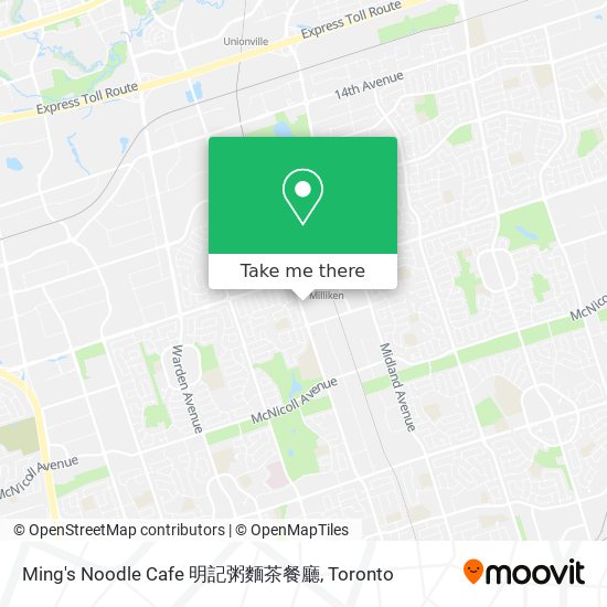 Ming's Noodle Cafe 明記粥麵茶餐廳 map