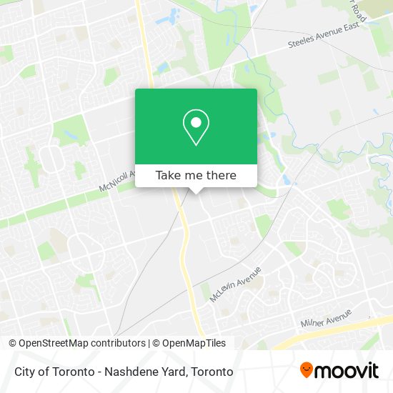 City of Toronto - Nashdene Yard map