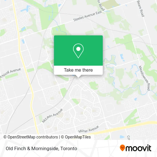 Old Finch & Morningside map