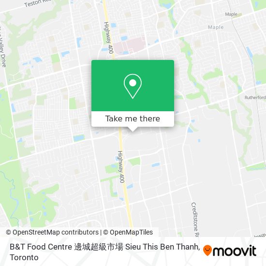 B&T Food Centre 邊城超級市場 Sieu This Ben Thanh map