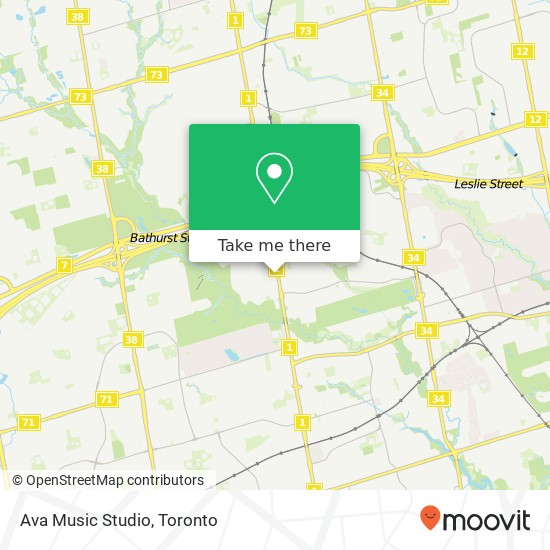 Ava Music Studio map