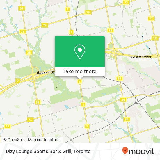 Dizy Lounge Sports Bar & Grill map