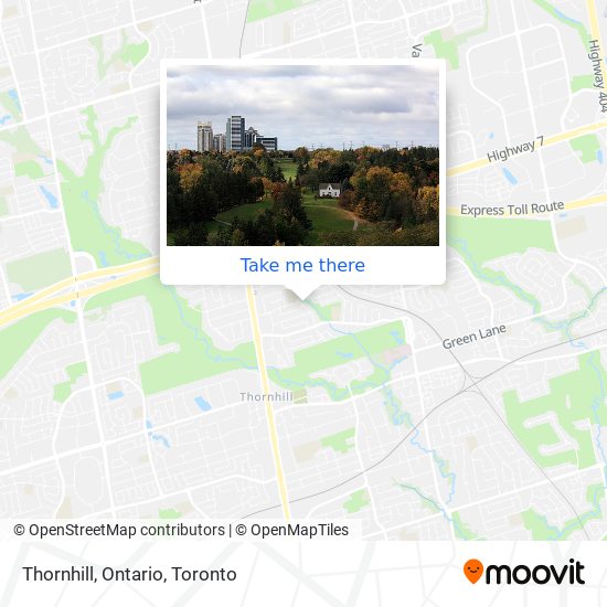 Thornhill, Ontario map