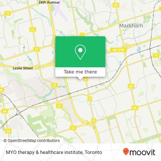 MYO therapy & healthcare institute map
